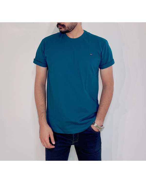تی شرت مردانه بیسیک آبی کله غازی دیورسو Diverso کد 4654 - تصویر 3
