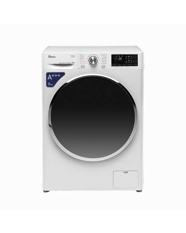 ماشین لباسشویی سفید جی پلاس Gplus مدل GWM-M990W ظرفیت 9 کیلوگرم