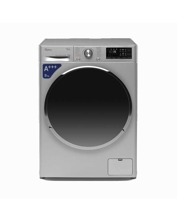 ماشین لباسشویی نقره ای جی پلاس Gplus مدل GWM-M990S ظرفیت 9 کیلوگرم