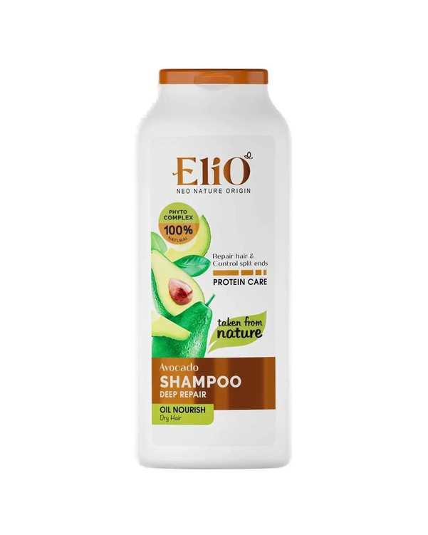شامپو ترمیم کننده موهای خشک الیو Elio حاوی عصاره آووکادو 400ml