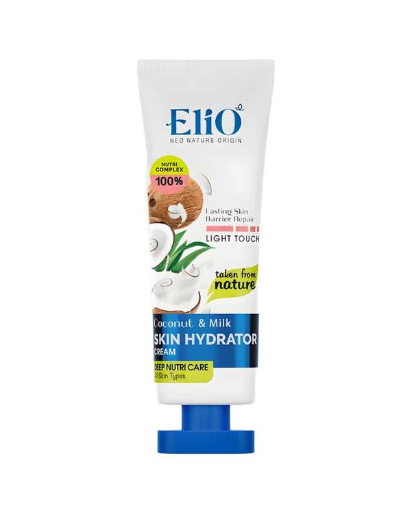 کرم مرطوب کننده الیو Elio حاوی روغن نارگیل و عصاره شیر 75ml