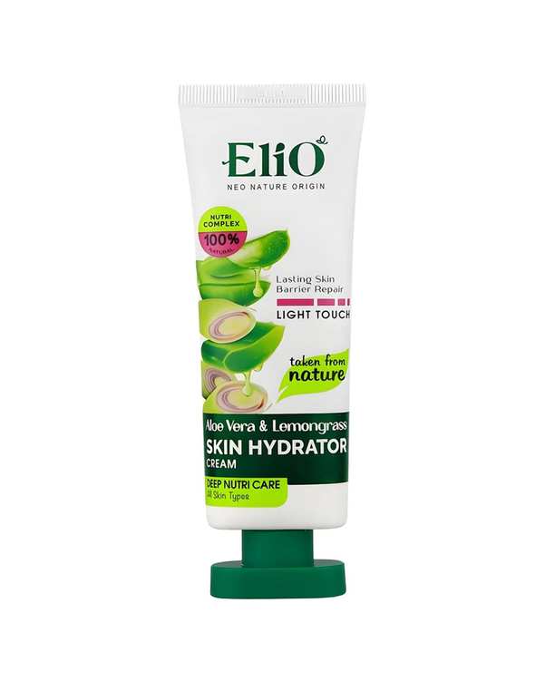 کرم مرطوب کننده الیو Elio حاوی عصاره آلوئه ورا و علف لیمو 75ml