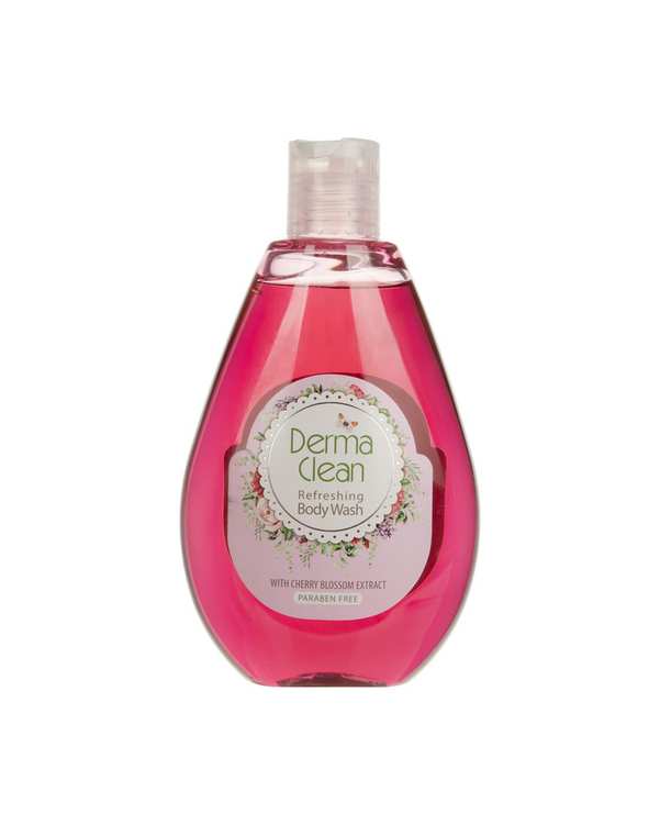 شامپو بدن درماکلین Derma Clean حاوی عصاره شکوفه گیلاس حجم 300ml