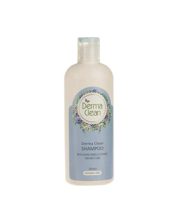 شامپو روزانه مو درماکلین Derma Clean حاوی عصاره گیاهان آلپ و سیستئین 250ml