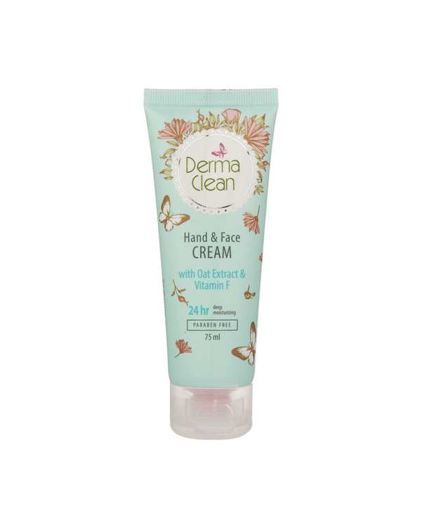 کرم دست و صورت درماکلین Derma Clean حاوی عصاره جوی دوسر و ویتامین F حجم 75ml