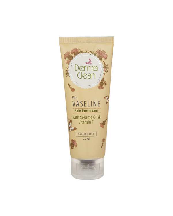 وازلین ویتامینه درماکلین Derma Clean حاوی روغن کنجد و ویتامین F حجم 75ml
