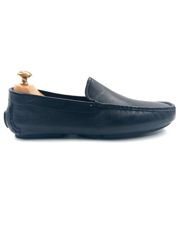 کفش کالج چرم مردانه طبی مشکی چرم میخچی Mikhchi Leather مدل K1