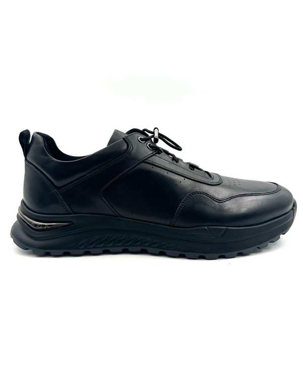 کفش چرم مردانه کژوال طبی مشکی چرم میخچی Mikhchi Leather مدل P13
