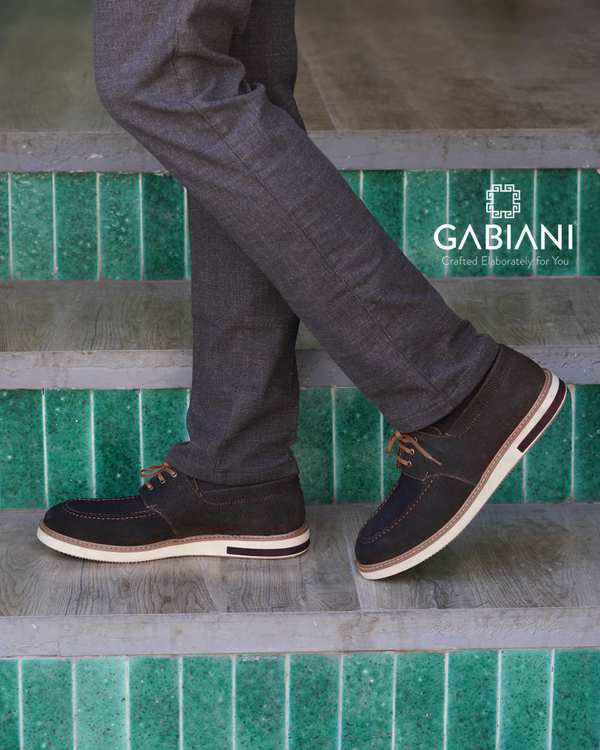 کفش چرم مردانه قهوه ای گابیانی Gabiani مدل هامون - تصویر 3