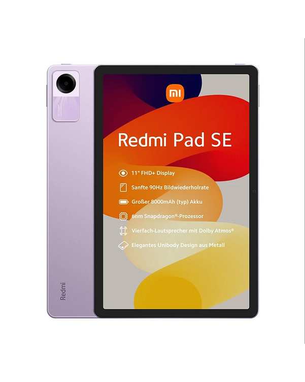 تبلت بنفش شیائومی Xiaomi مدل Redmi Pad SE ظرفیت 128 گیگابایت رم 4