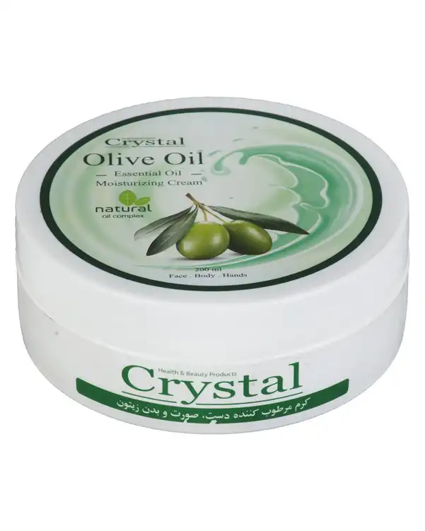 کرم مرطوب کننده صورت و بدن زیتون کریستال Crystal
