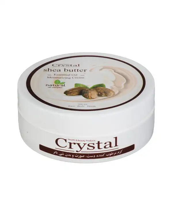 کرم مرطوب کننده صورت و بدن شی باتر کریستال Crystal حجم 200ml