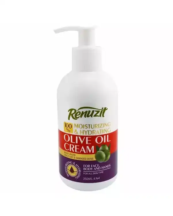 کرم آبرسان و مرطوب کننده پمپی رینوزیت Renuzit حاوی روغن زیتون 250ml