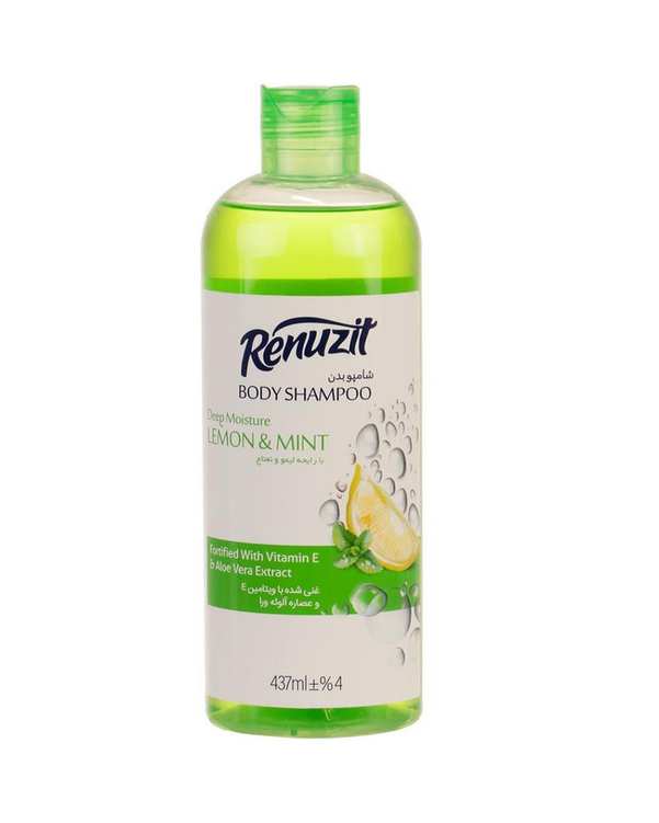 شامپو بدن رینوزیت Renuzit با رایحه لیمو و نعناع 437ml