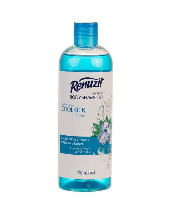 شامپو بدن کول کیک رینوزیت Renuzit حاوی ویتامین E و عصاره آلوئه ورا 437ml
