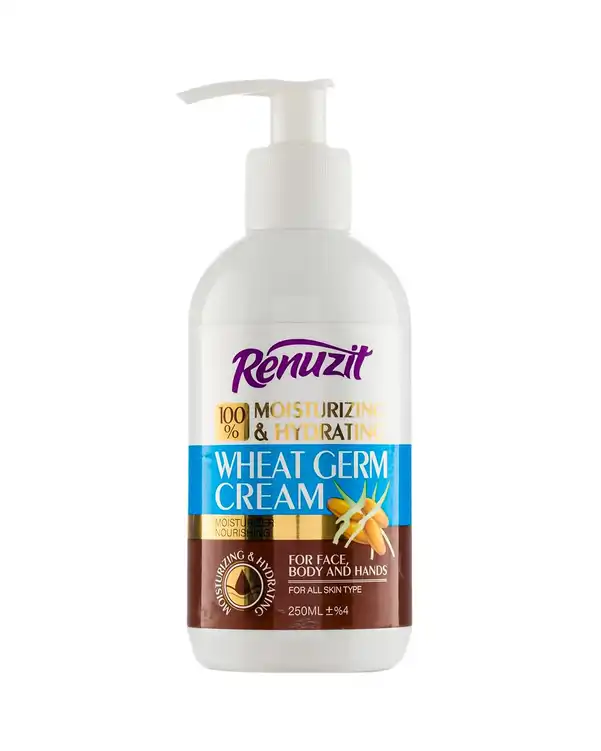 کرم آبرسان و مرطوب کننده پمپی رینوزیت Renuzit حاوی عصاره جوانه گندم 250ml
