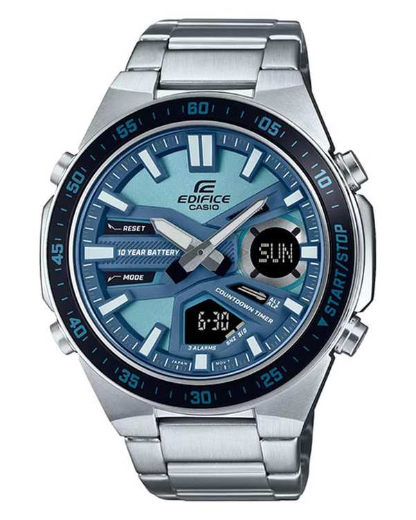 ساعت مچی مردانه دیجیتال و عقربه ای Edifice کاسیو Casio مدل EFV-C110D-2BDF