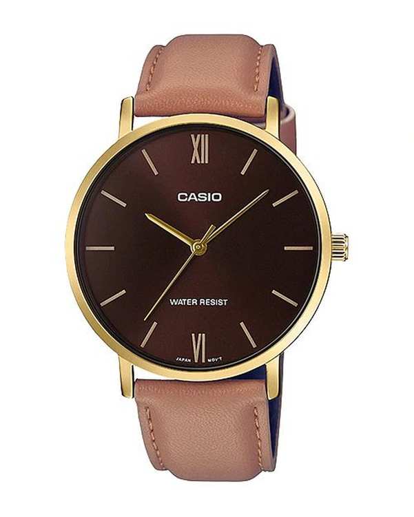 ساعت مچی مردانه عقربه ای کاسیو Casio مدلMTP-VT01GL-5BUDF