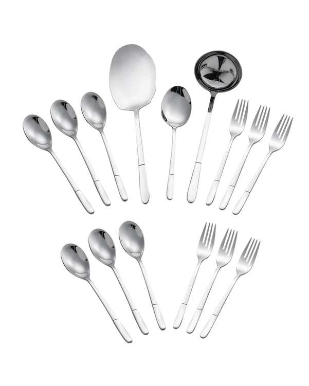 سرویس قاشق و چنگال 15 پارچه استیل جی فی نی GIFFINI مدل G-56