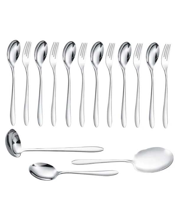 سرویس قاشق و چنگال 15 پارچه استیل جی فی نی GIFFINI مدل G-015