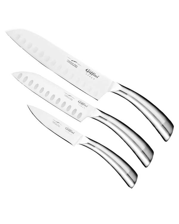 ست چاقو آشپزخانه 3 پارچه استیل جی فی نی GIFFINI مدل S-3 PLUS