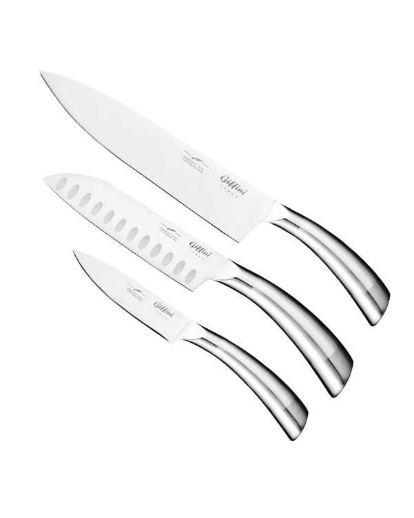 ست چاقو آشپزخانه 3 پارچه استیل جی فی نی GIFFINI کد S-03