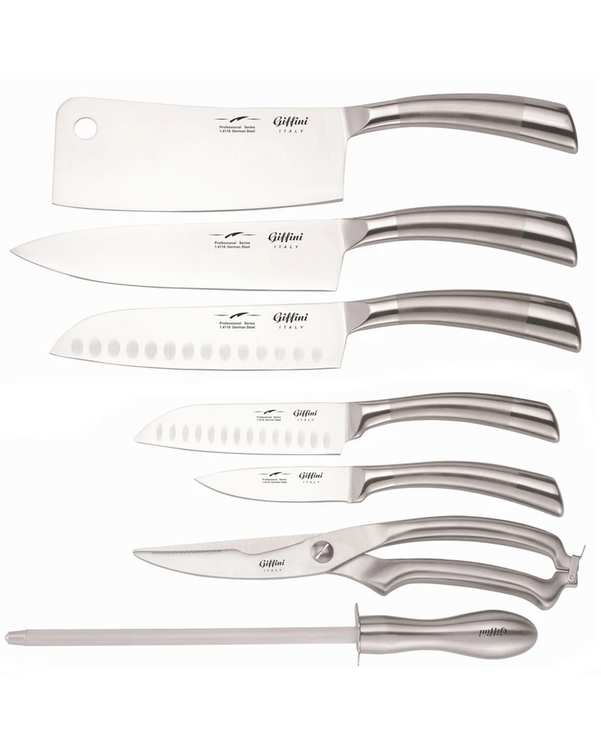 ست چاقو آشپزخانه 7 پارچه استیل جی فی نی GIFFINI مدل S-07