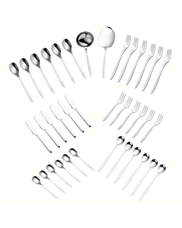 سرویس قاشق و چنگال 38 پارچه استیل جی فی نی GIFFINI مدل G-03 لاکچری
