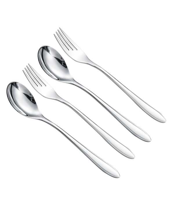 سرویس قاشق و چنگال 4 پارچه استیل جی فی نی GIFFINI مدل 05