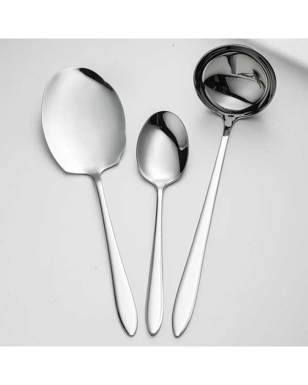 سرویس کفگیر و ملاقه 3 پارچه استیل جی فی نی GIFFINI مدل 05 - تصویر 3