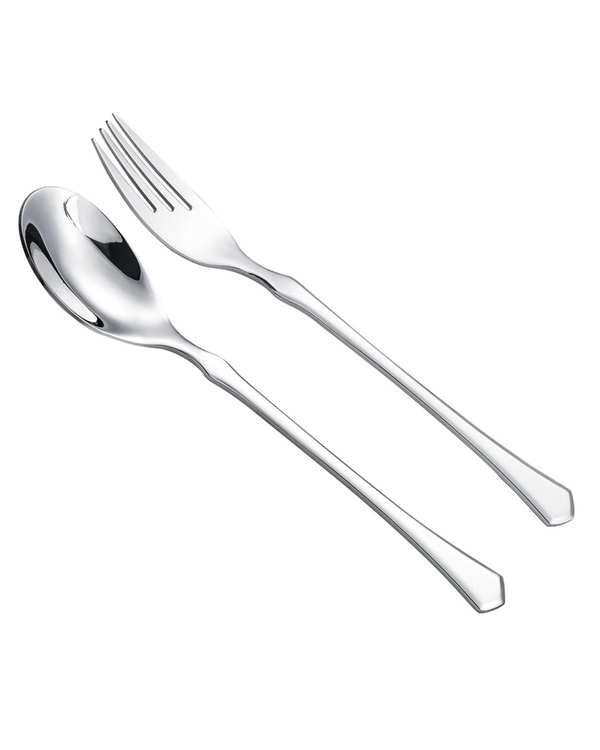 سرویس قاشق و چنگال 4 پارچه استیل جی فی نی GIFFINI مدل 58 - تصویر 2