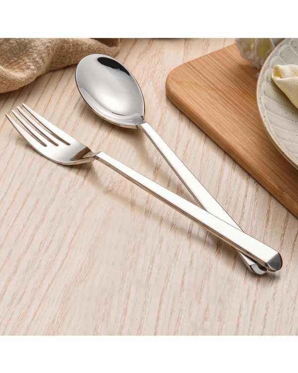 قاشق و چنگال دو پارچه استیل جی فی نی GIFFINI مدل G-01 - تصویر 5