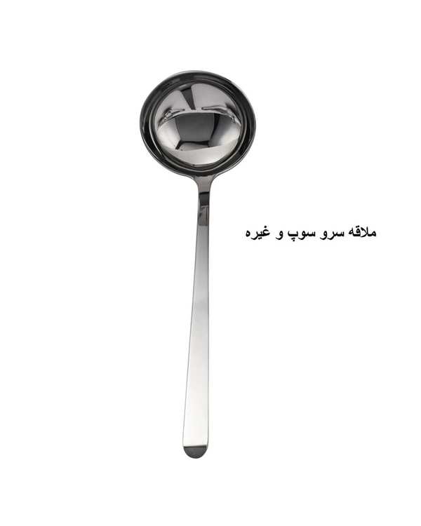 سرویس کفگیر و ملاقه 3 پارچه استیل جی فی نی GIFFINI مدل 01 - تصویر 3