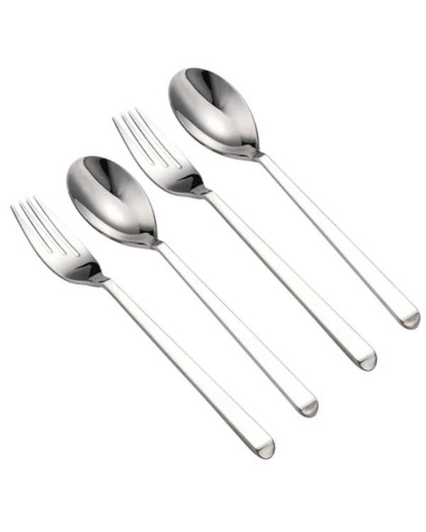 ست قاشق و چنگال استیل جی فی نی GIFFINI مدل 01 مجموعه 4 عددی