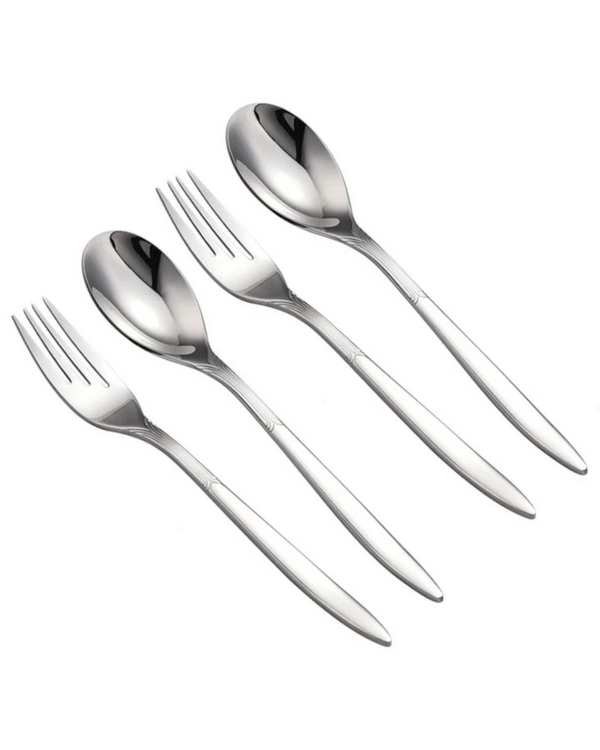 ست قاشق و چنگال استیل جی فی نی GIFFINI مدل 02 مجموعه 4 عددی