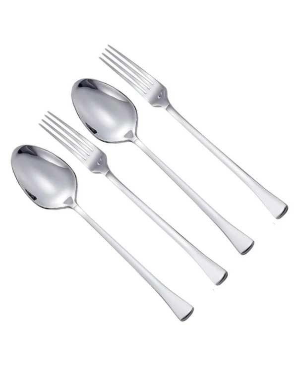 ست قاشق و چنگال استیل جی فی نی GIFFINI کد 04 مجموعه 4 عددی