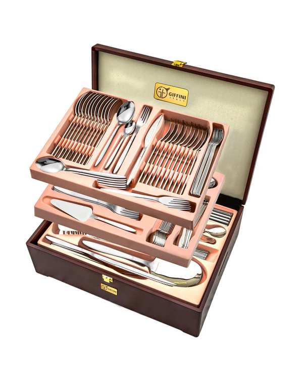 سرویس قاشق و چنگال 149 پارچه استیل جی فی نی GIFFINI مدل G-02 لاکچری