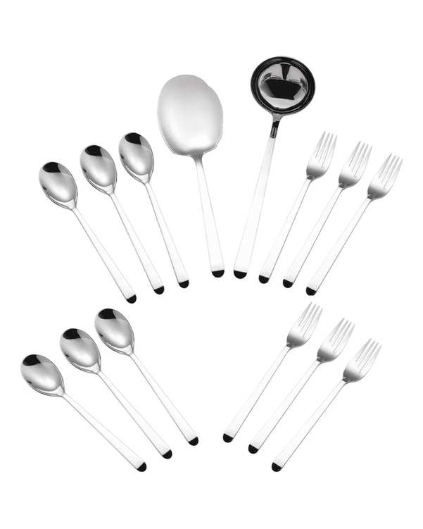 سرویس قاشق و چنگال 14 پارچه استیل جی فی نی GIFFINI مدل 01