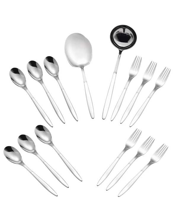 سرویس قاشق و چنگال 14 پارچه استیل جی فی نی GIFFINI مدل 02