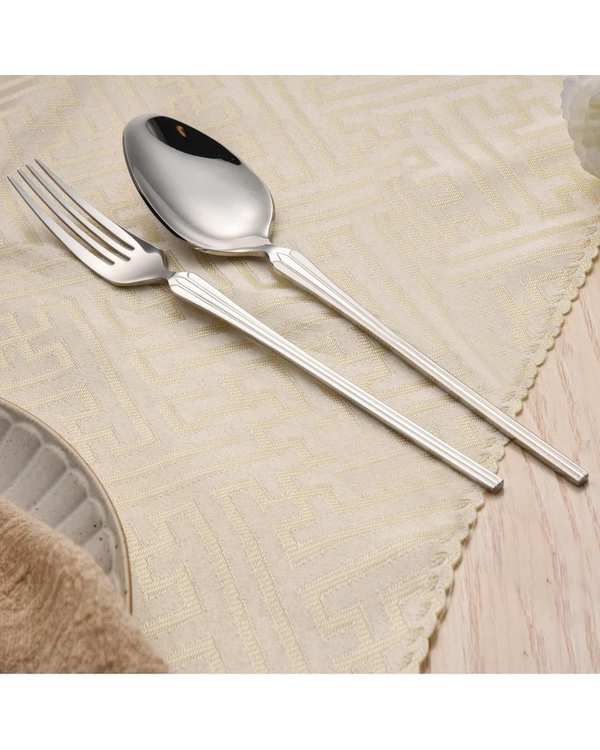 سرویس قاشق و چنگال 14 پارچه استیل جی فی نی GIFFINI مدل 03 - تصویر 7