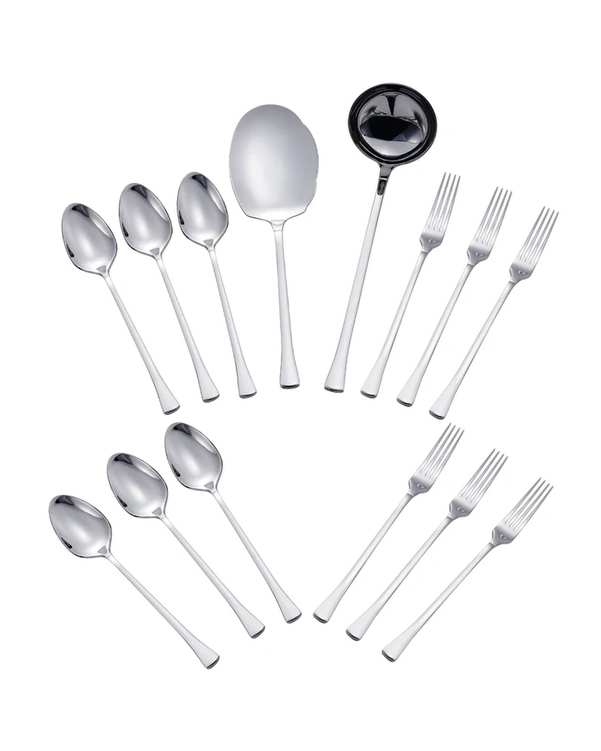 سرویس قاشق و چنگال 14 پارچه استیل جی فی نی GIFFINI مدل 04