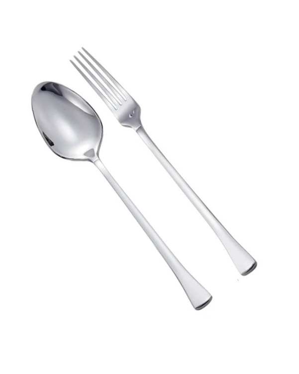 قاشق و چنگال دو پارچه استیل جی فی نی GIFFINI کد 04