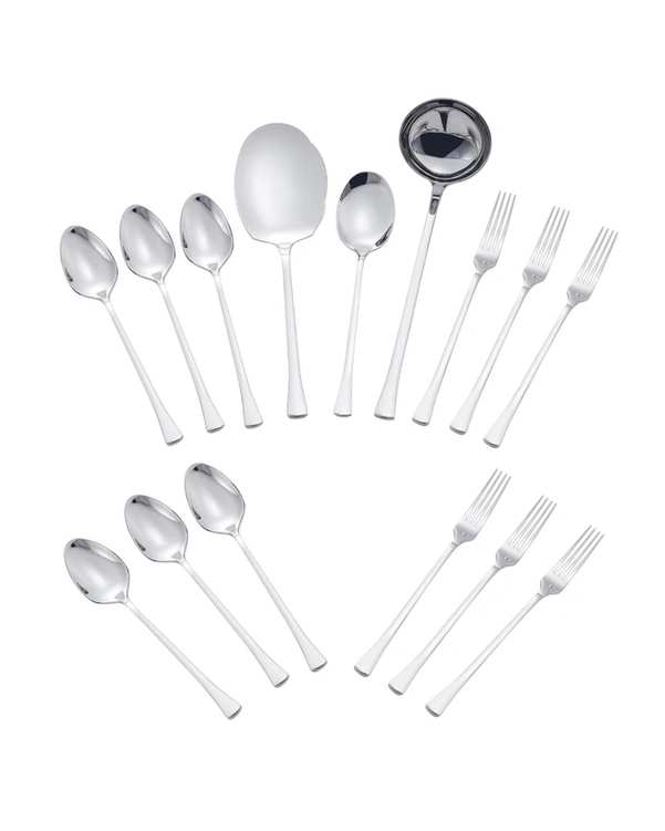 سرویس قاشق و چنگال 15 پارچه استیل جی فی نی GIFFINI مدل 04