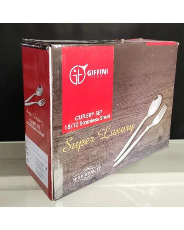 سرویس قاشق و چنگال 142 پارچه استیل جی فی نی GIFFINI مدل 205 سوپر لاکچری - تصویر 28