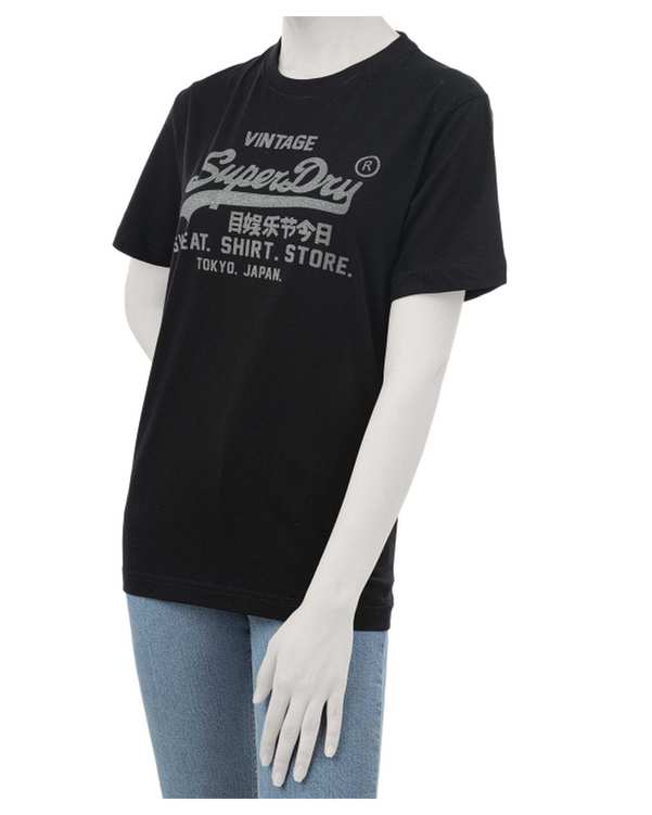 تی شرت زنانه مشکی سوپردرای Superdry کد W10S52101N