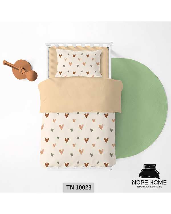 سرویس لحاف روتختی یک نفره 5 تکه کودک نوپه هوم Nopehome طرح قلب کد TN10023