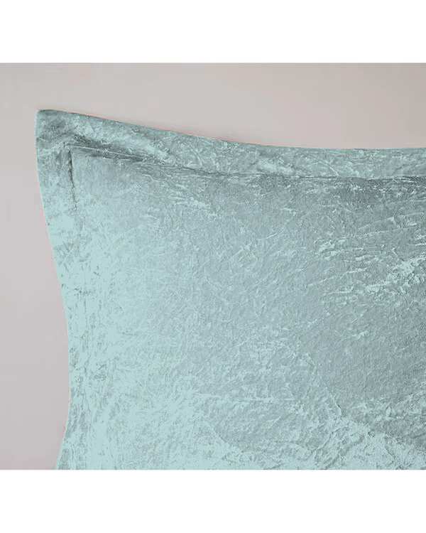 سرویس لحاف روتختی مینیمال مخمل دو نفره 6 تکه آبی آسمانی نوپه هوم Nopehome طرح لوزی کد MKH02 - تصویر 3
