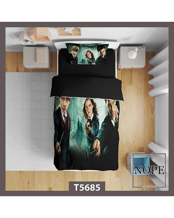 سرویس لحاف روتختی کودک یک نفره 5 تکه نوپه هوم Nopehome طرح هری پاتر کد T5685