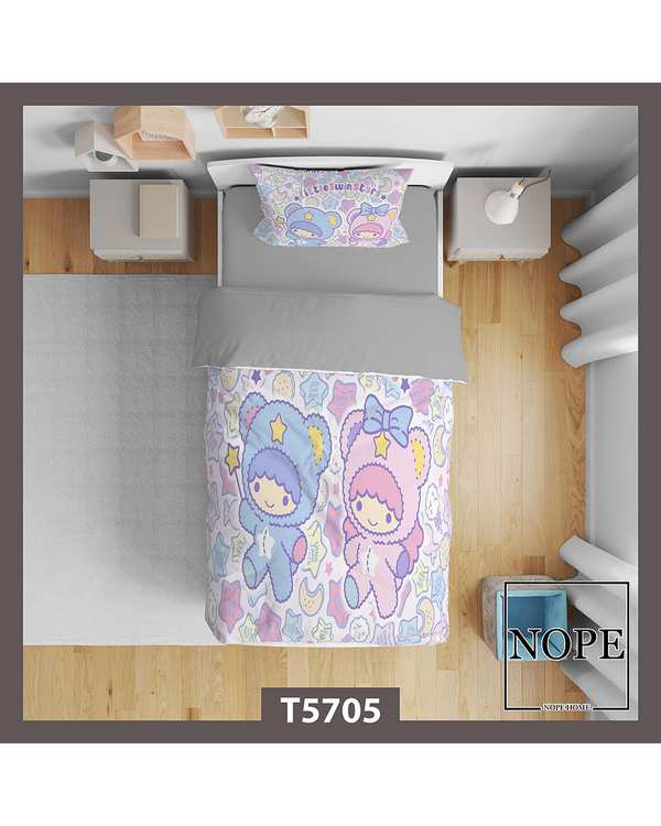 سرویس لحاف روتختی کودک یک نفره 5 تکه نوپه هوم Nopehome طرح فانتزی کد T5705