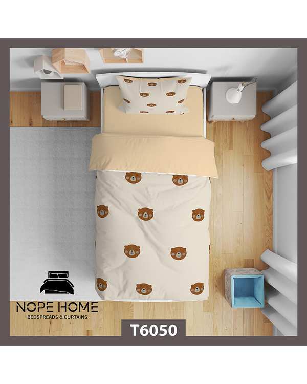 سرویس لحاف روتختی کودک یک نفره 5 تکه نوپه هوم Nopehome طرح خرس کد T6050